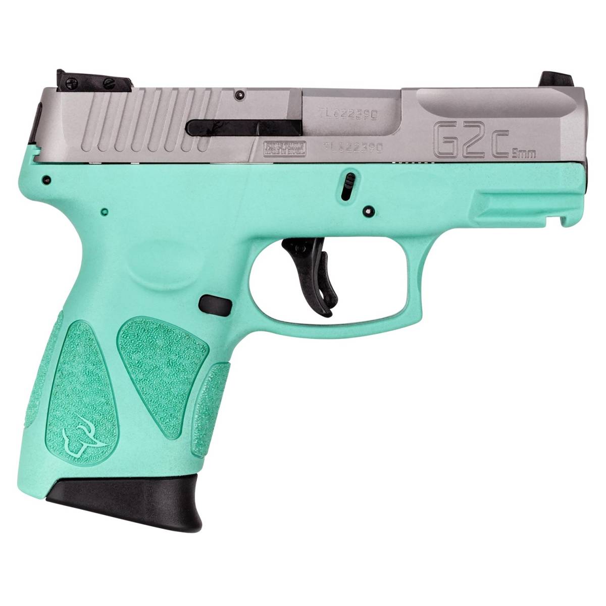 Taurus G2C Compact 9MM 3.2” Bbl Cyan Polymer Frame Stainless Slide 12Rd ...