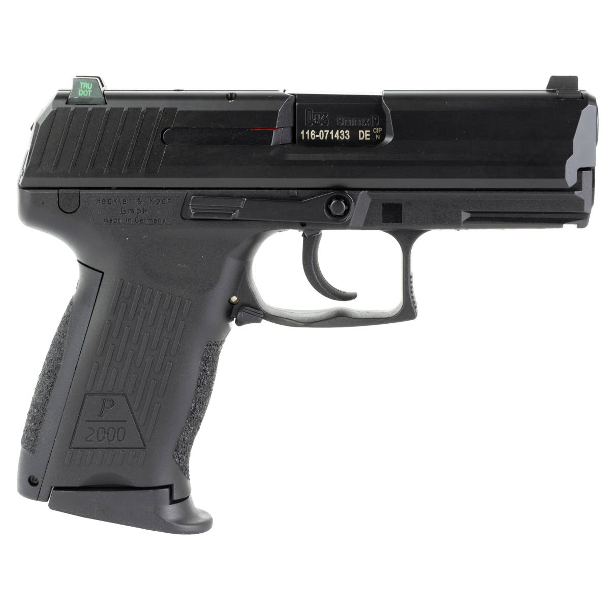 HK 81000040 P2000 V2 LEM Full Size Frame 9mm Luger 10+1, 3.66” Black...-img-1