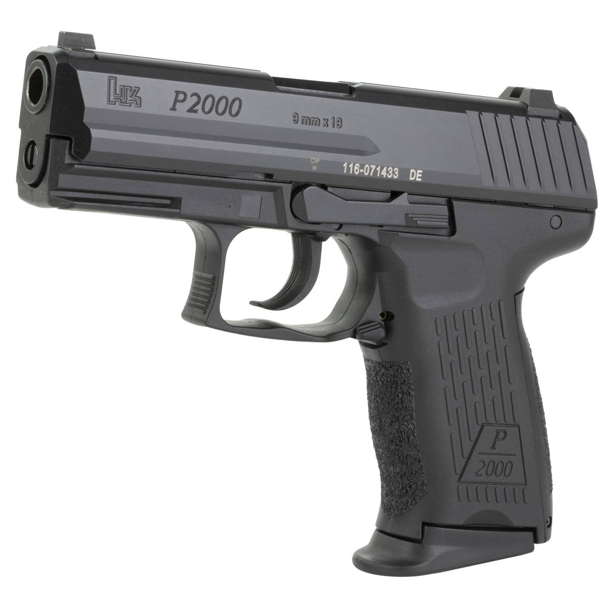 HK 81000040 P2000 V2 LEM Full Size Frame 9mm Luger 10+1, 3.66” Black...-img-2