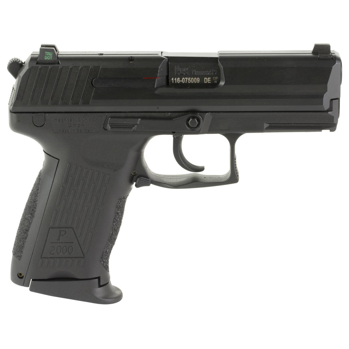 HK 81000044 P2000 V3 Full Size Frame 9mm Luger 10+1, 3.66” Black Steel-img-1