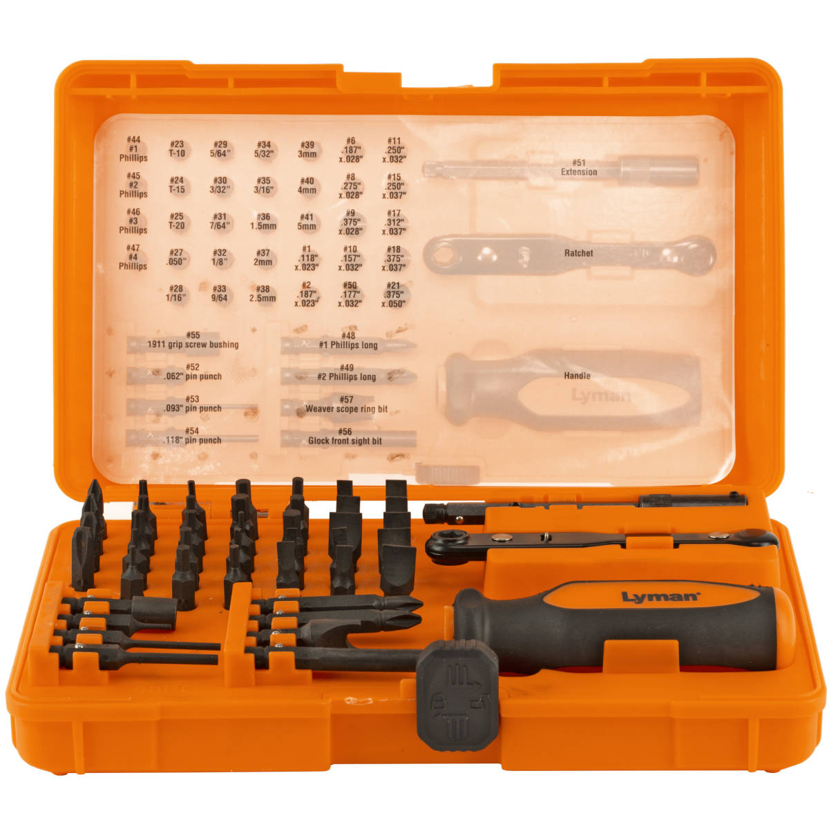 Lyman 7991360 Master Gunsmith Tool Kit Multiple Universal 45 Pieces-img-1