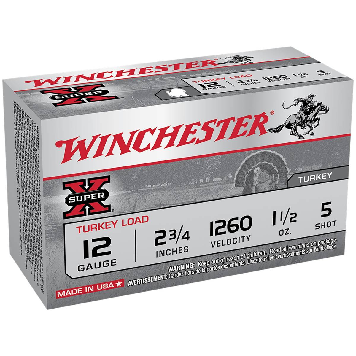 Winchester Ammo X12MT5 Super X Magnum Turkey 12Gauge 2.75” 1 1/2oz...-img-1