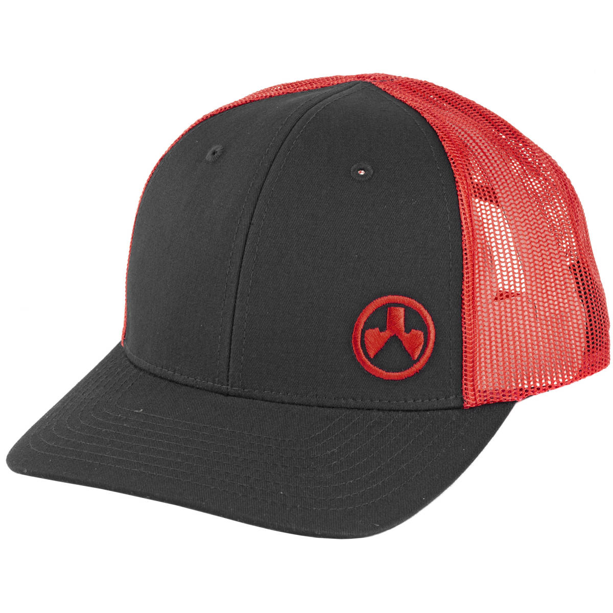 Magpul Icon Trucker Hat Black Red Adjustable ML MAG1106003ML-img-2