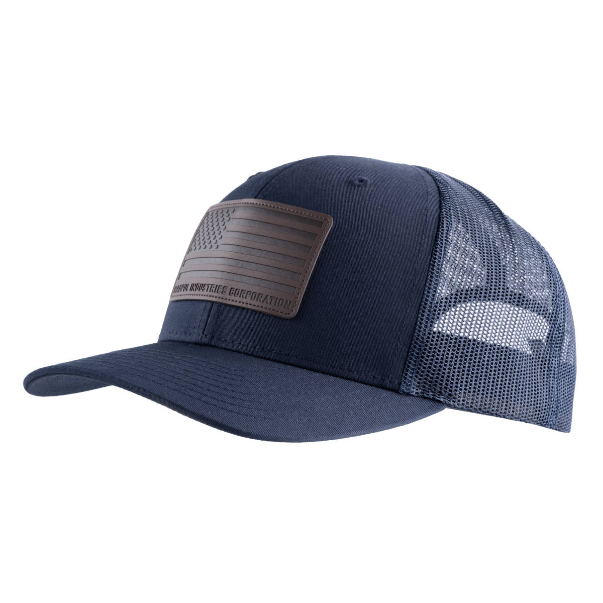 Magpul Standard Trucker Hat Navy Leather Patch Adjustable MAG1212410-img-2