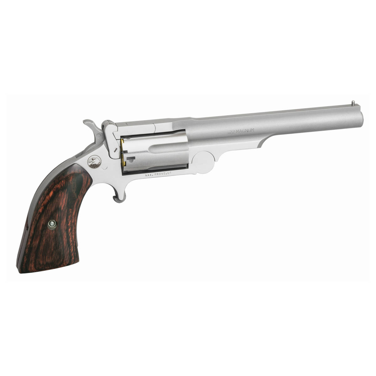North American Arms 22MR4 Ranger II 22 WMR 5 Shot 4” Stainless Steel...-img-1