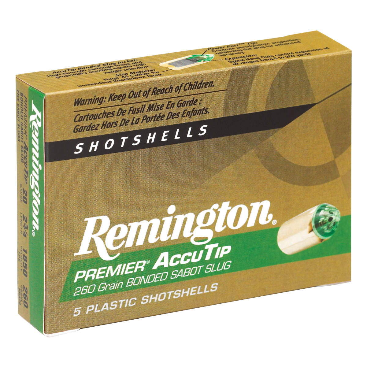 Remington Ammunition 20496 Premier AccuTip 20 Gauge 2.75” Sabot Slug...-img-1