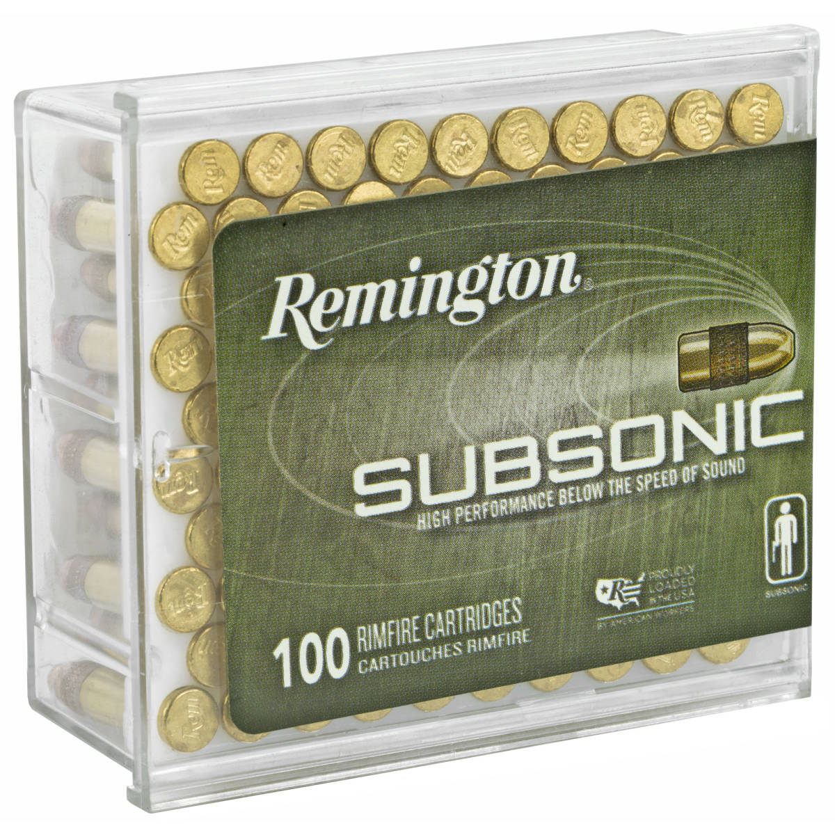 Remington Ammunition 21137 Subsonic Rimfire 22 LR 40 gr Hollow Point 100-img-1