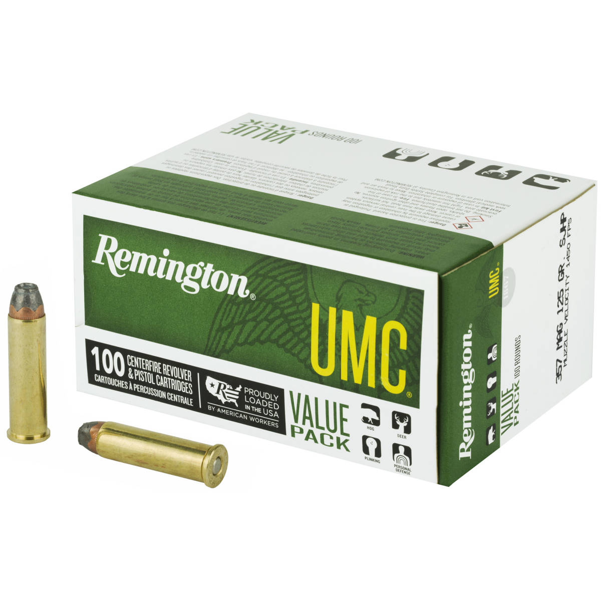 Remington Ammunition R23970 UMC Value Pack 357Mag 125gr Semi Jacketed...-img-1