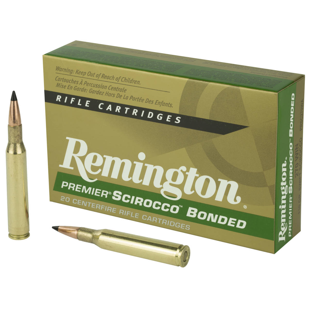 Remington Ammunition 29322 Premier Scirocco Bonded 270Win 130gr Swift 20-img-1
