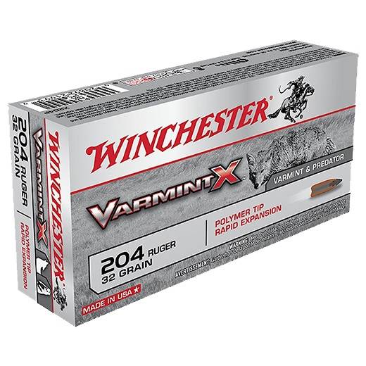 Winchester Ammo X204P Varmint X 204Ruger 32gr Polymer Tip Rapid...-img-1