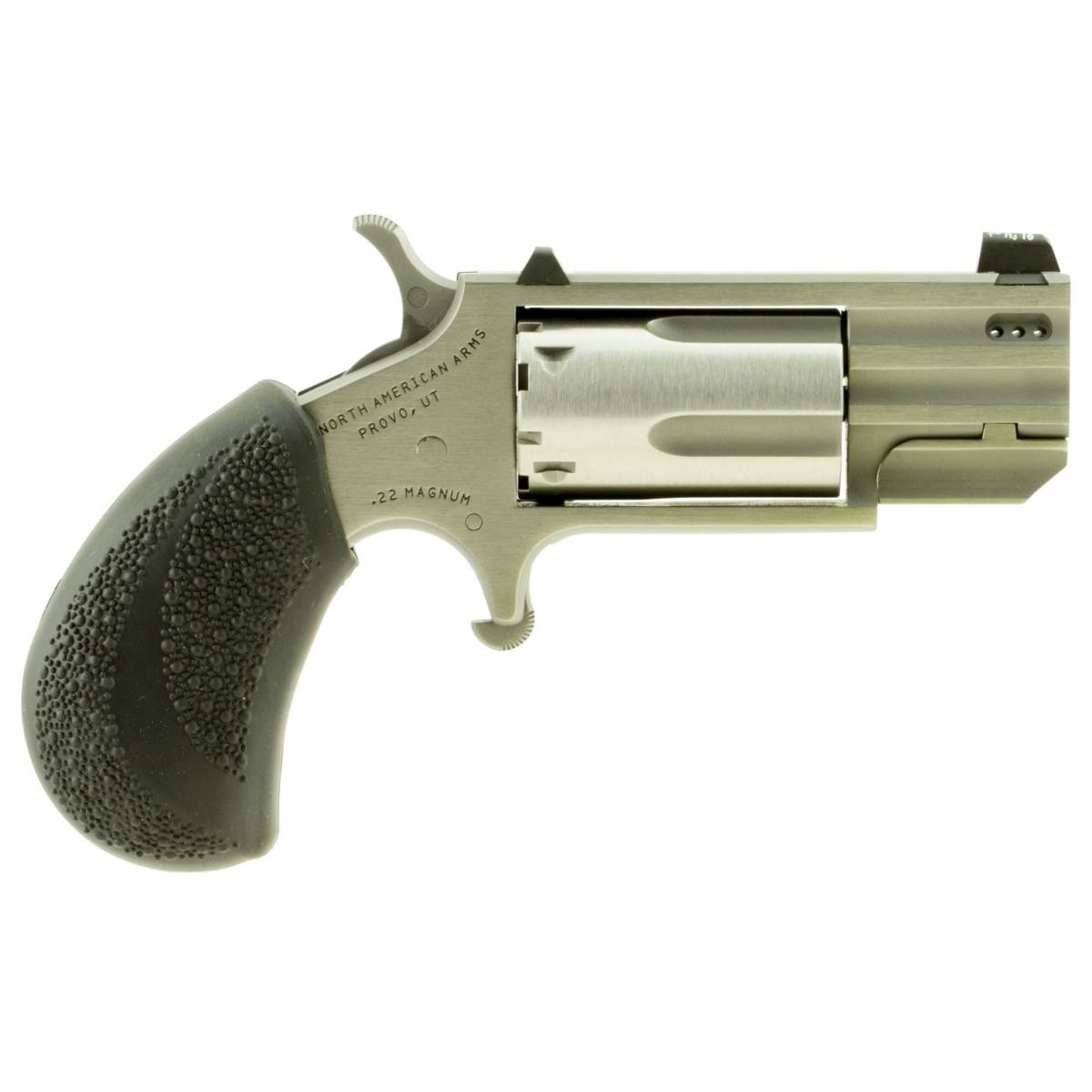 NAA Pug 22 Mag 5rd 1” Ported Stainless Tritium XS MINI REVOLVER Magnum-img-1