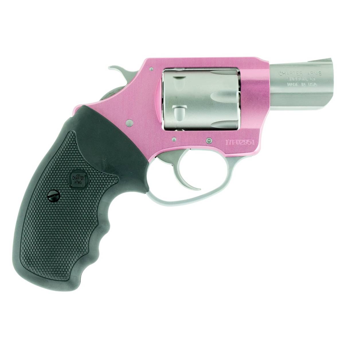 Charter Arms 52330 Pathfinder Pink Lady Small Frame 22 WMR 8 Shot 2”...-img-1