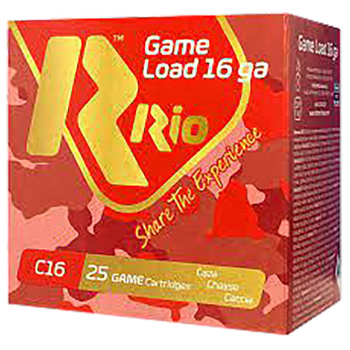 Rio Ammunition RCHV168 Game Load 16Gauge 2.75” 1 1/8oz 8Shot 25 Per...-img-1