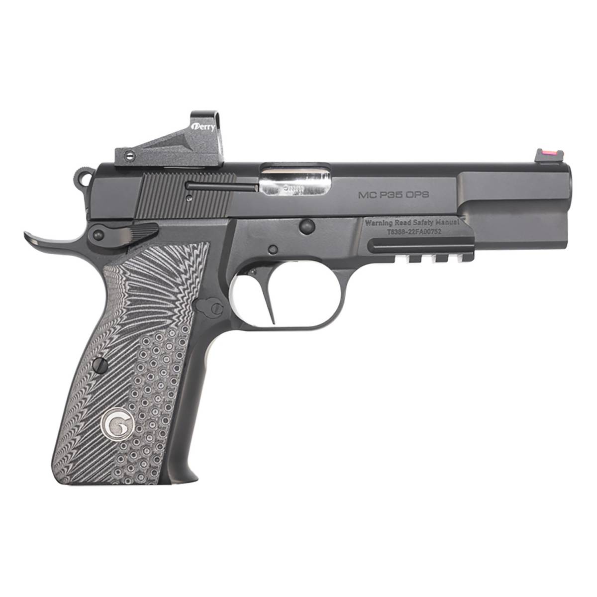 Girsan 390466 MCP35 OPS 9mm Luger 4.87” 15+1, Black, Serrated Blued...-img-1