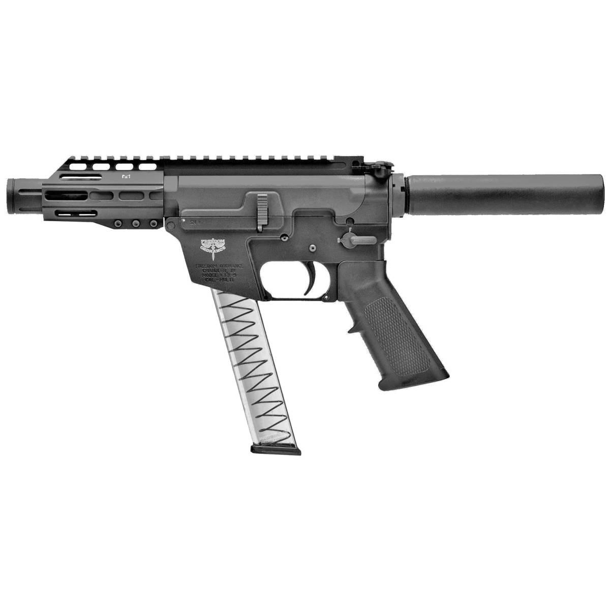 FREEDOM ORDNANCE FX9P4T FX-9 9mm Luger 32+1 4”, Black, M-LOK Handguard-img-1
