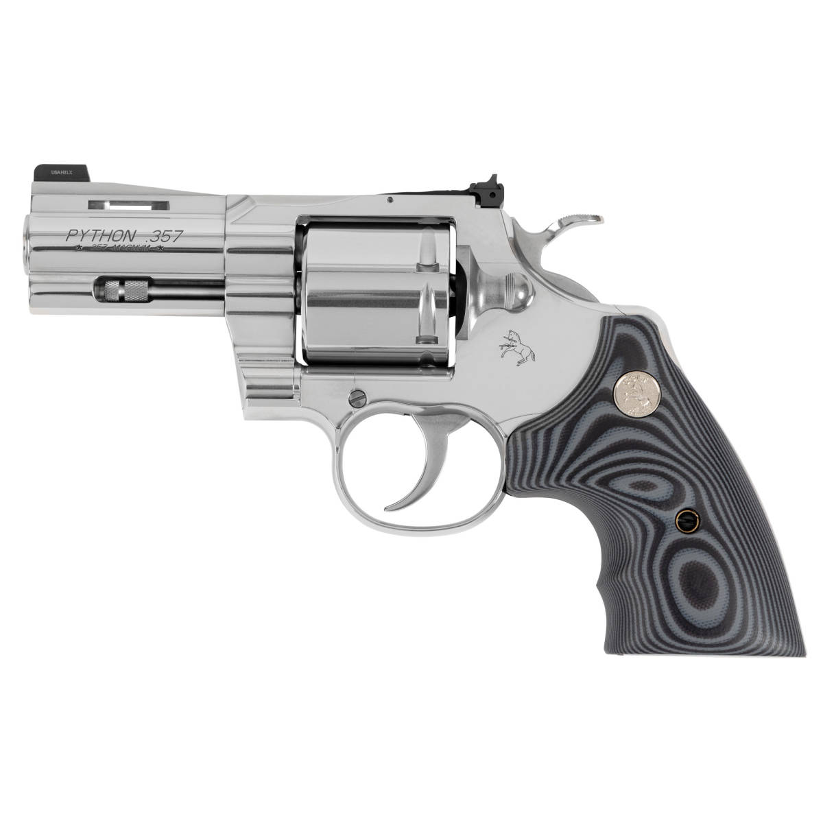 Colt Mfg PYTHONSP3NS Python Combat Elite 357 Mag 6 Shot, 3” Stainless ...