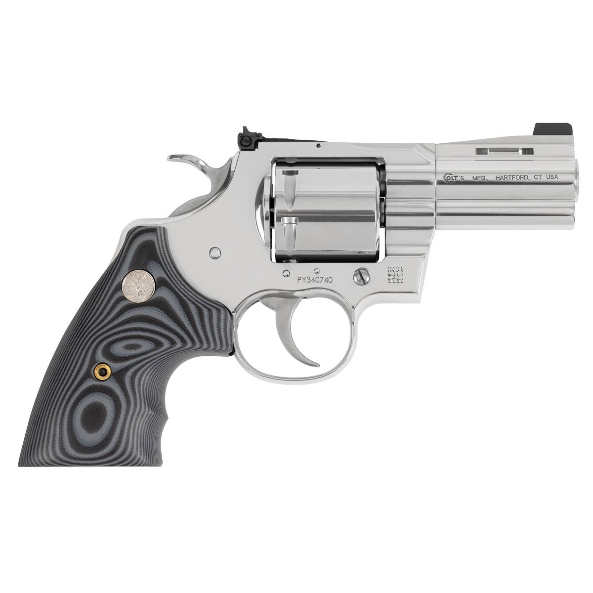 Colt Mfg PYTHONSP3NS Python Combat Elite 357 Mag 6 Shot, 3” Stainless ...