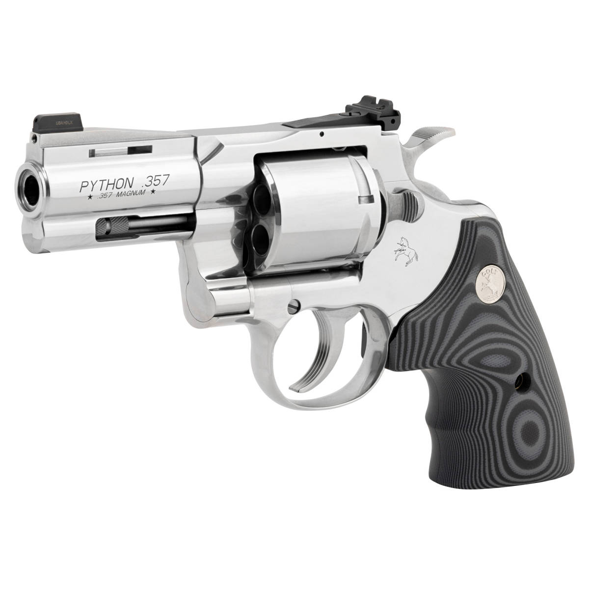 Colt Mfg PYTHONSP3NS Python Combat Elite 357 Mag 6 Shot, 3” Stainless ...