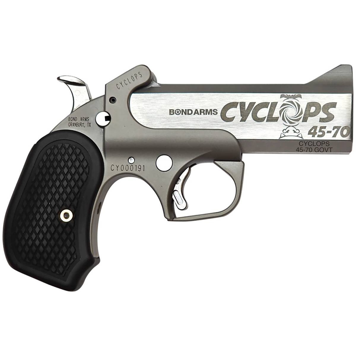 Bond Arms BACYP Cyclops Big Bore 45-70 Gov 1rd, 4.25” Stainless Steel...-img-1