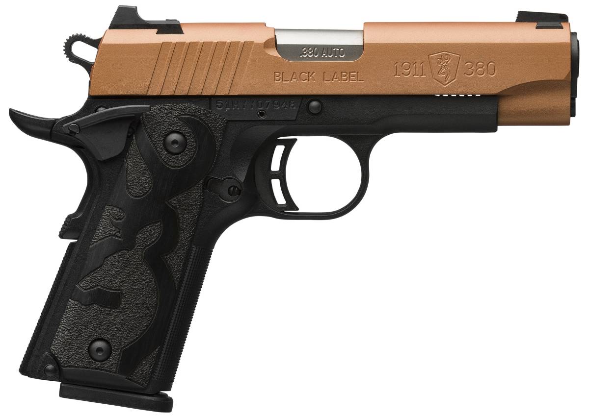 Browning 1911 Black Label Compact 380 ACP 3.63" 8+1 Polymer Stainless...-img-1