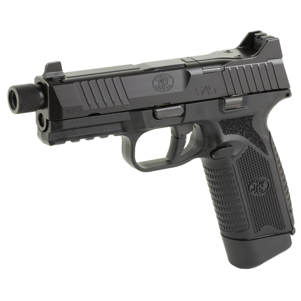 FN 66101383 545 Tactical 45 ACP 15+1/18+1 4.71” Black Target...-img-2
