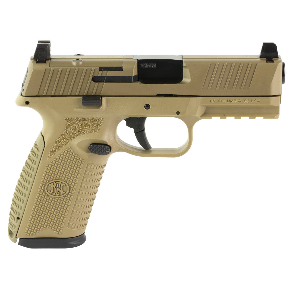 FN 66101382 510 MRD Full Size 10mm Auto 10+1, 4.10” Black Target Crown-img-1
