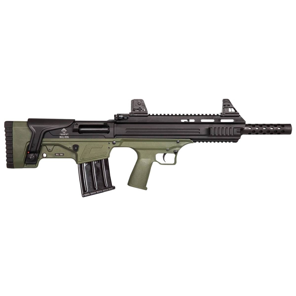 ATI ATIG20BDG Bulldog 20 Gauge SemiAuto 3” 5+1 18.50” Black Steel