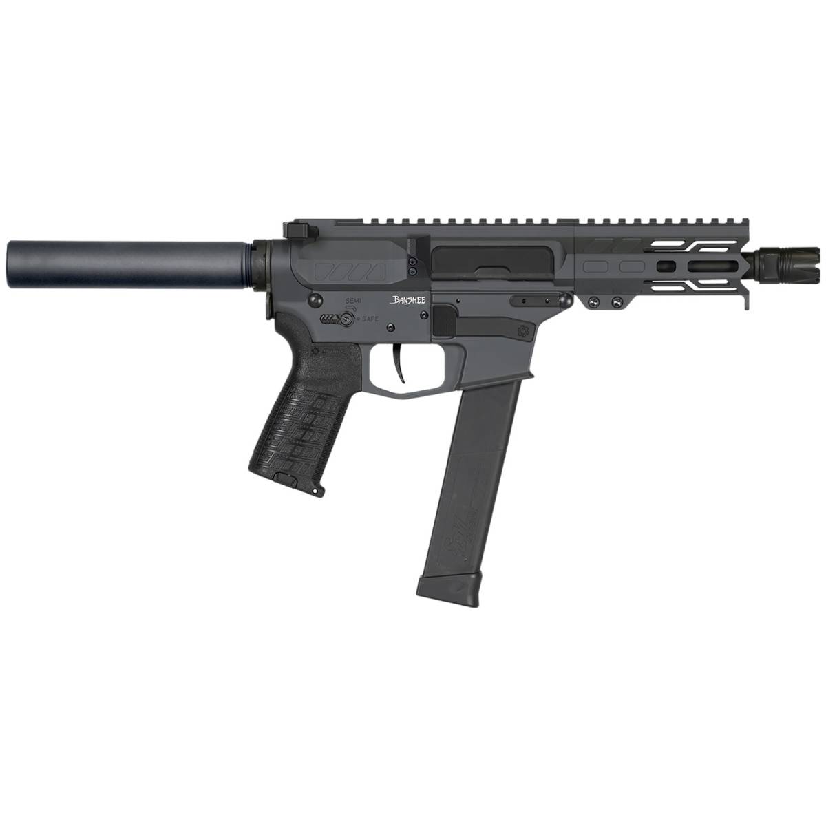 CMMG 45A69BB-SG Banshee MKG 45 ACP 5” 26+1 Sniper Gray Cerakote Rec...-img-2