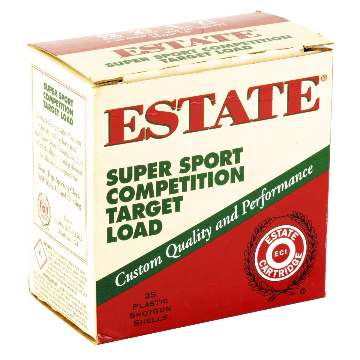 Estate Cartridge SS12L175 Super Sport Competition Target 12Gauge 2.75”-img-2
