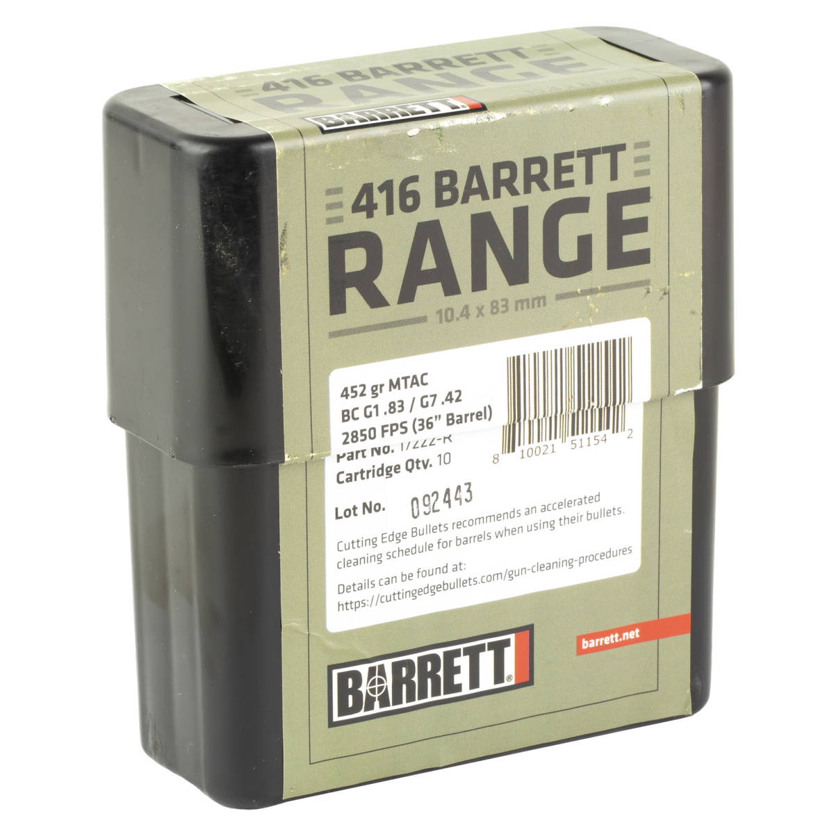 Barrett 17222R Range 416Barrett 450gr MTAC 10/Box-img-1