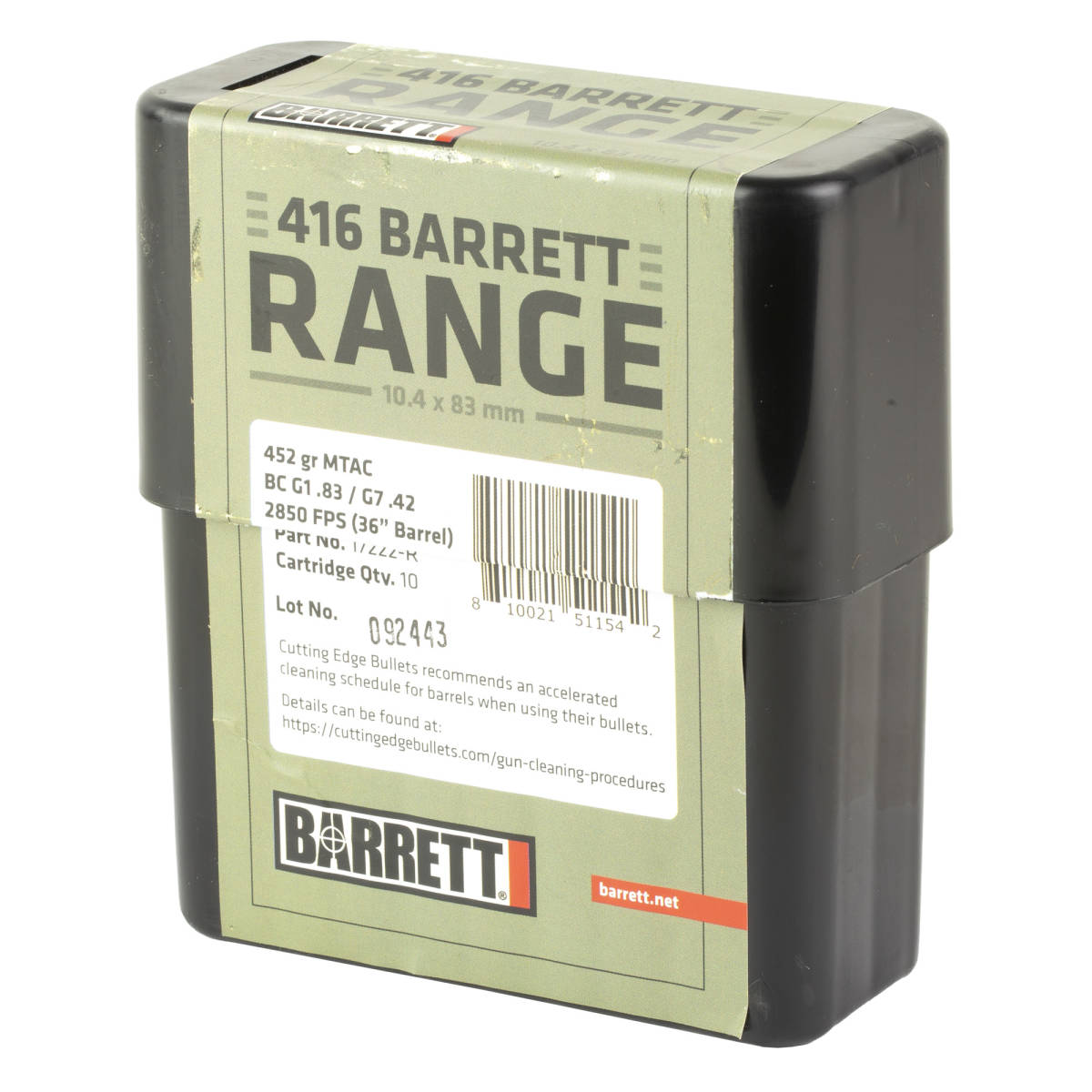 Barrett 17222R Range 416Barrett 450gr MTAC 10/Box-img-2