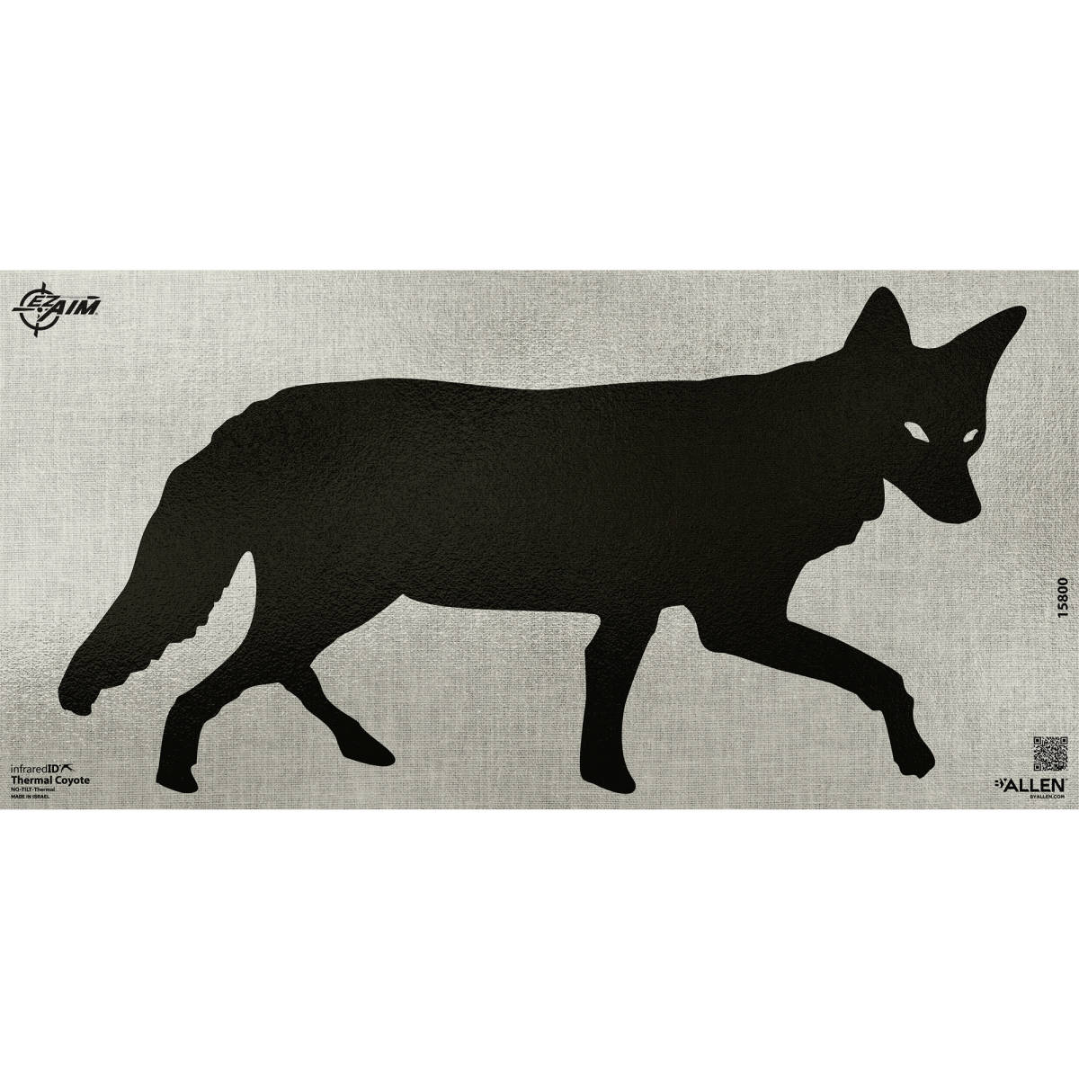 Allen 15800 Thermal ID Coyote Paper 24” x 12” Black/Gray-img-0