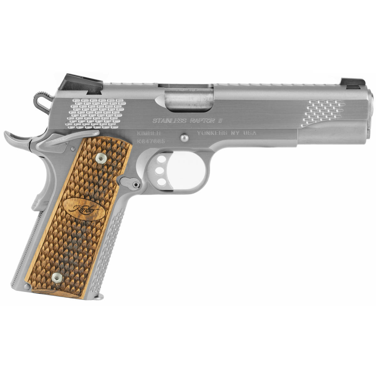 Kimber Mfg.,inc 3200181CA Stainless Raptor II (CA) 45 ACP 8+1 5” Brush-img-2