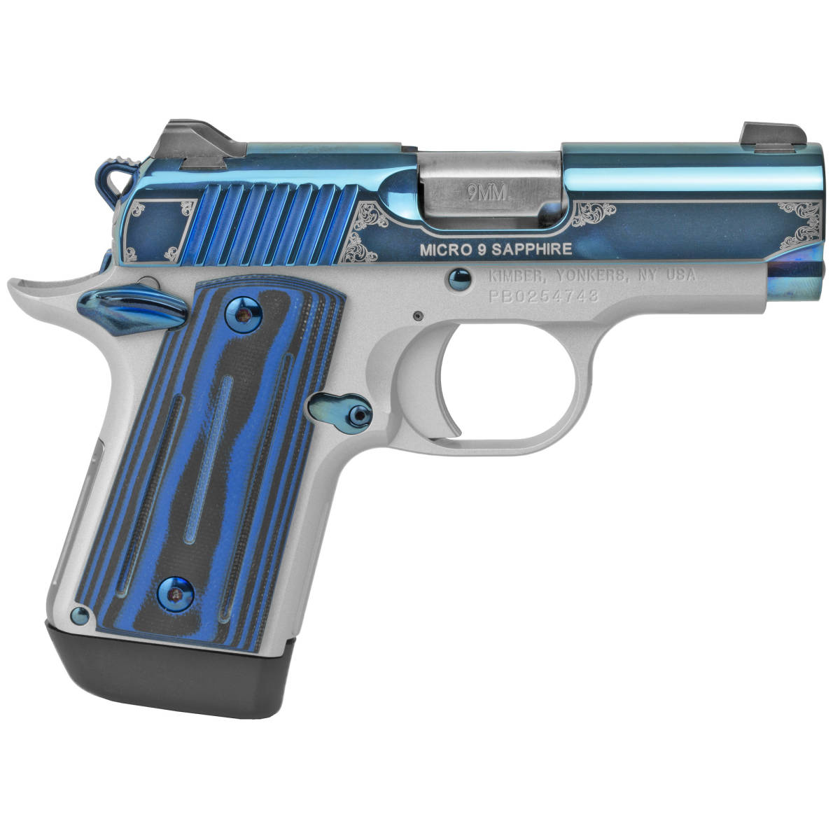 Kimber Mfg.,inc 3300111 Micro 9 Sapphire 9mm 6+1 3.15” Polished Bright-img-2