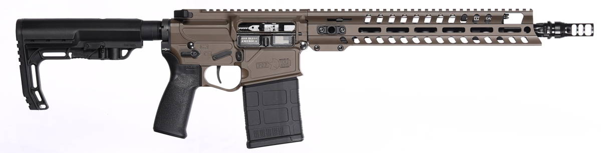 Patriot Ordnance Factory 02064 Rifle Rogue 308 Win 20+1 13.75” Brown...-img-0