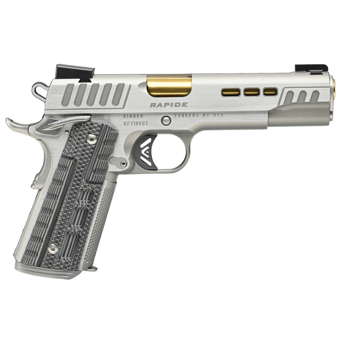 Kimber Mfg.,inc 3000424 Rapide Dawn 10mm Auto 8+1 5” Gold TiN...-img-1
