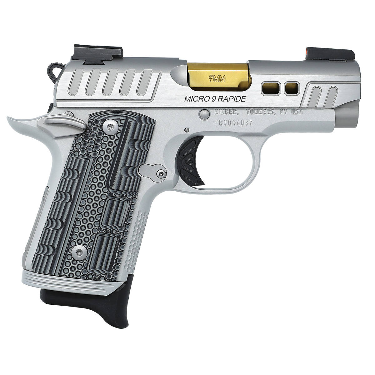 Kimber Mfg.,inc 3300230 Micro 9 Rapide Dawn 9mm 7+1 3.15” Brushed...-img-1
