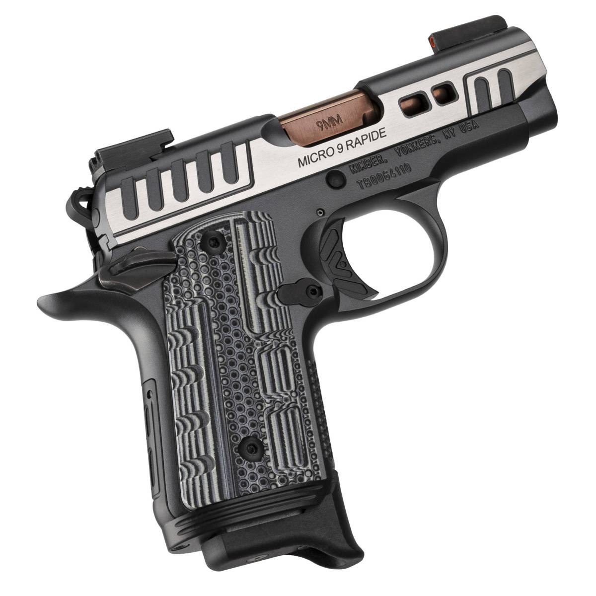 Kimber Mfg.,inc 3300235 Micro 9 Rapide Dusk 9mm 7+1 3.15” Brushed