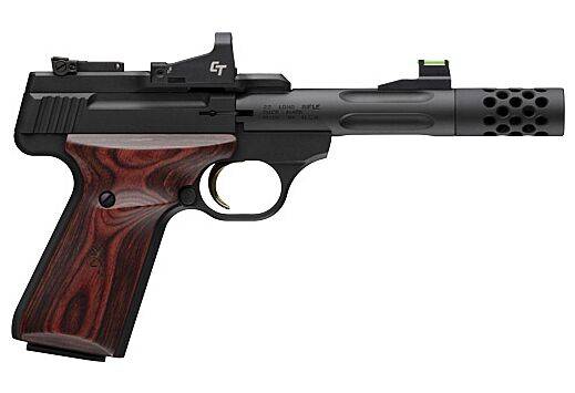 BROWNING BUCKMARK HUNTER .22LR 4.4” BLUED/WOOD W/CT RED DOT* - Semi ...