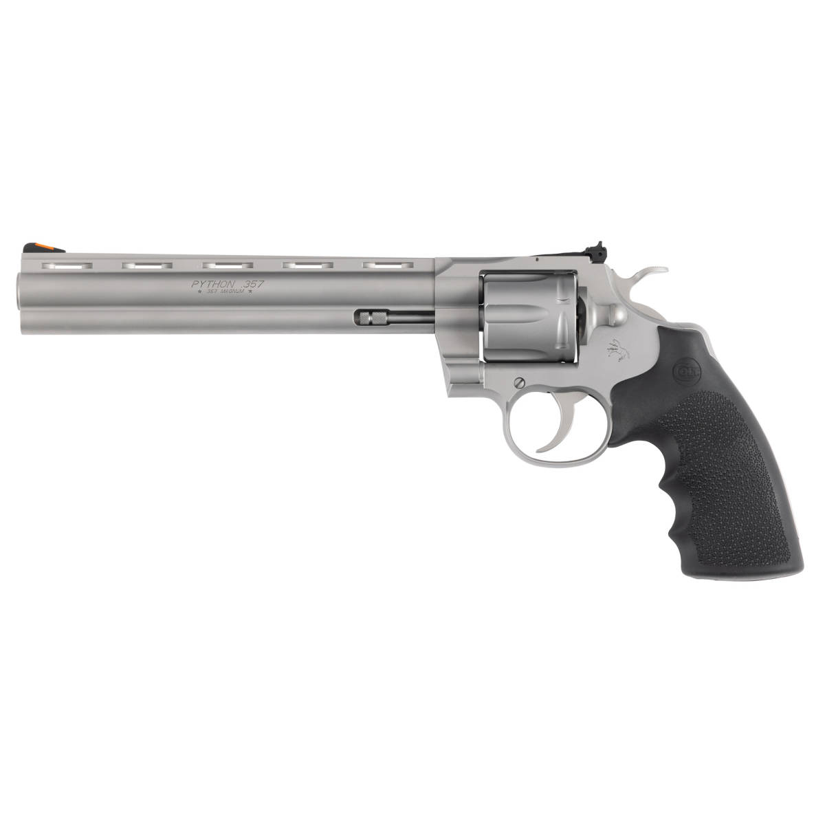 Colt Python Target 357 Mag/38 Spl 6rd Matte Stainless Hogue Rubber...-img-1