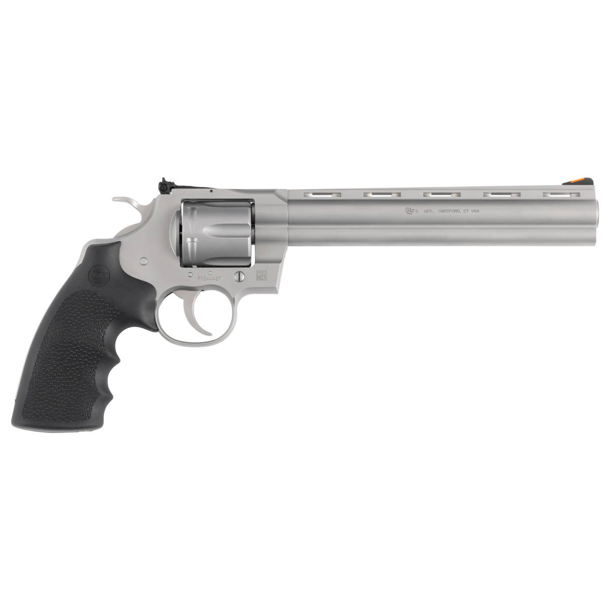 Colt Python Target 357 Mag/38 Spl 6rd Matte Stainless Hogue Rubber...-img-2