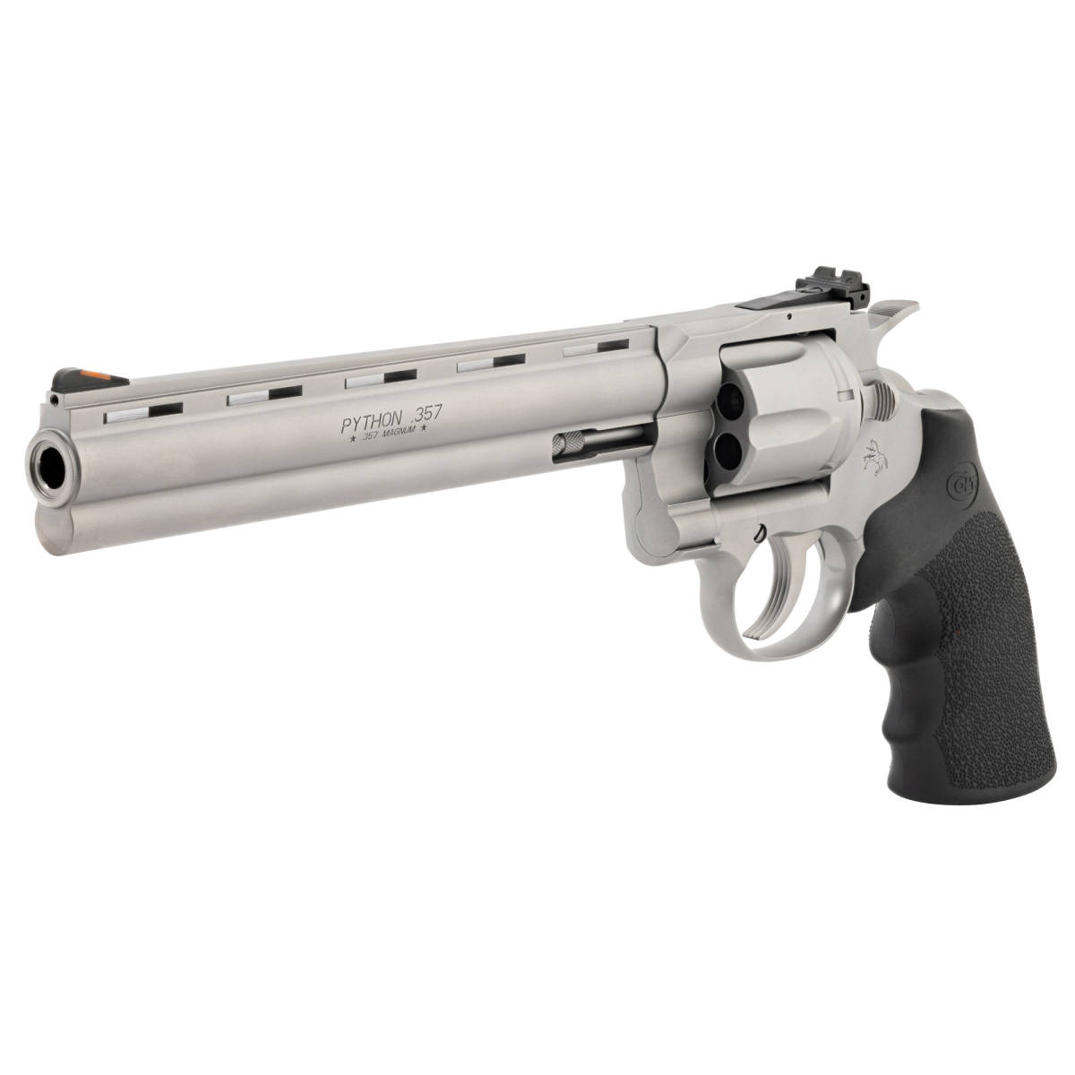 Colt Python Target 357 Mag/38 Spl 6rd Matte Stainless Hogue Rubber...-img-3