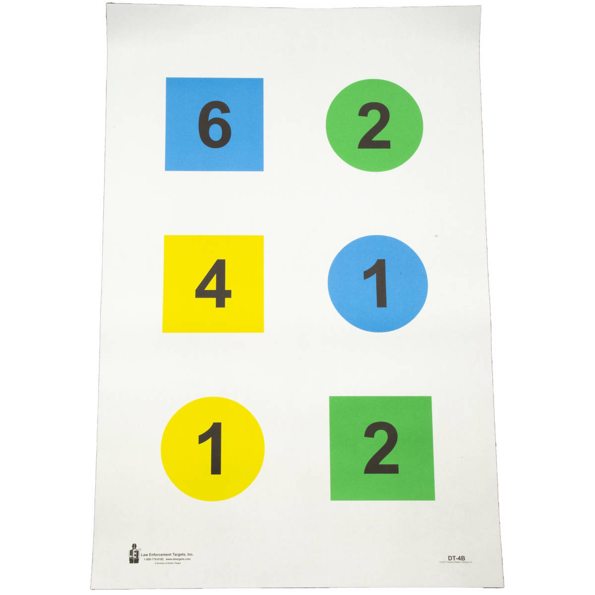 Action Target DT4B100 Training Discretionary Command Circle/Square Paper-img-0