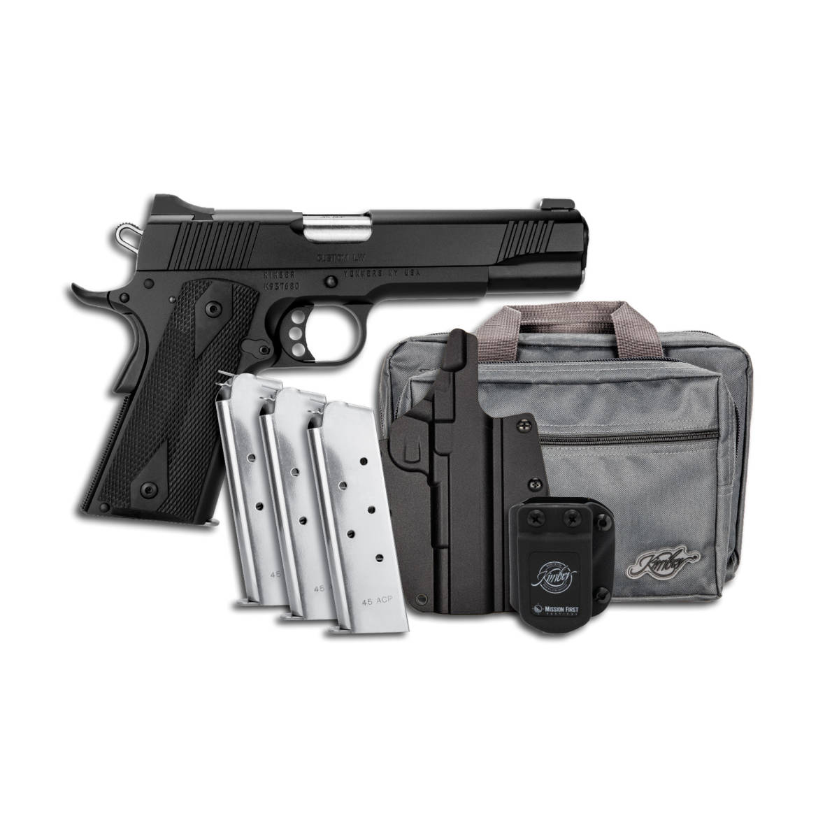 Kimber Mfg.,inc 3700812 Custom LW Club Bundle 45ACP 7+1 5” Front...-img-1