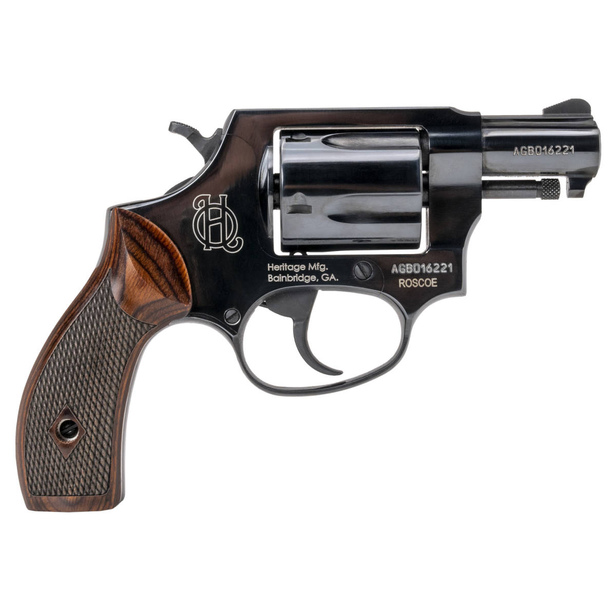 Heritage Mfg HR38B2W Roscoe Small Frame 38 Special +P 5rd 2” Black...-img-2