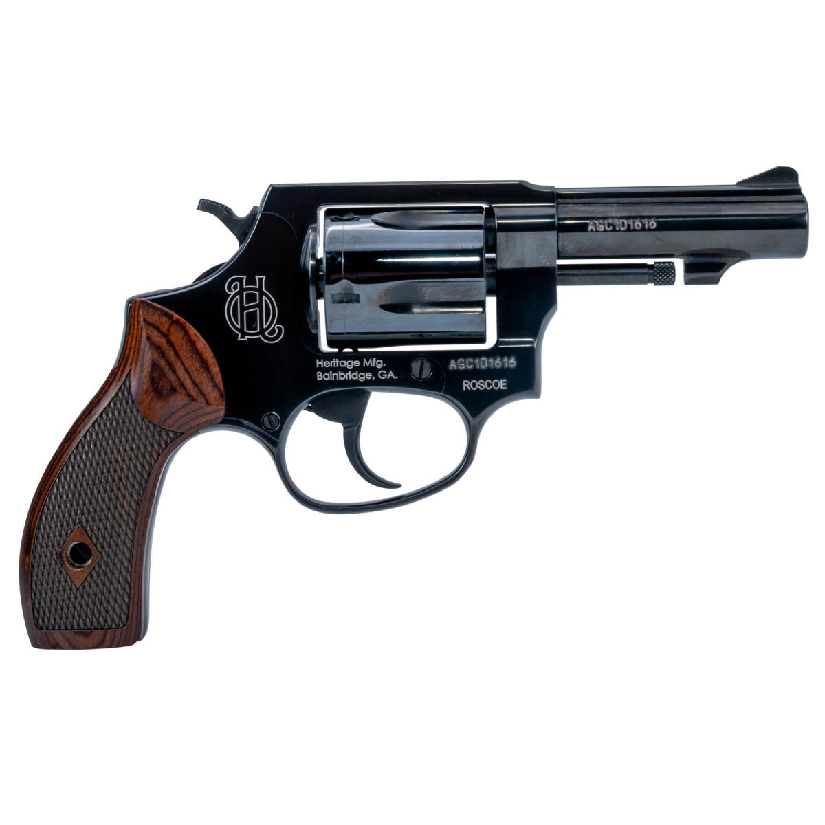 Heritage Mfg HR38B3W Roscoe Small Frame 38 Special +P 5rd 3” Black...-img-2