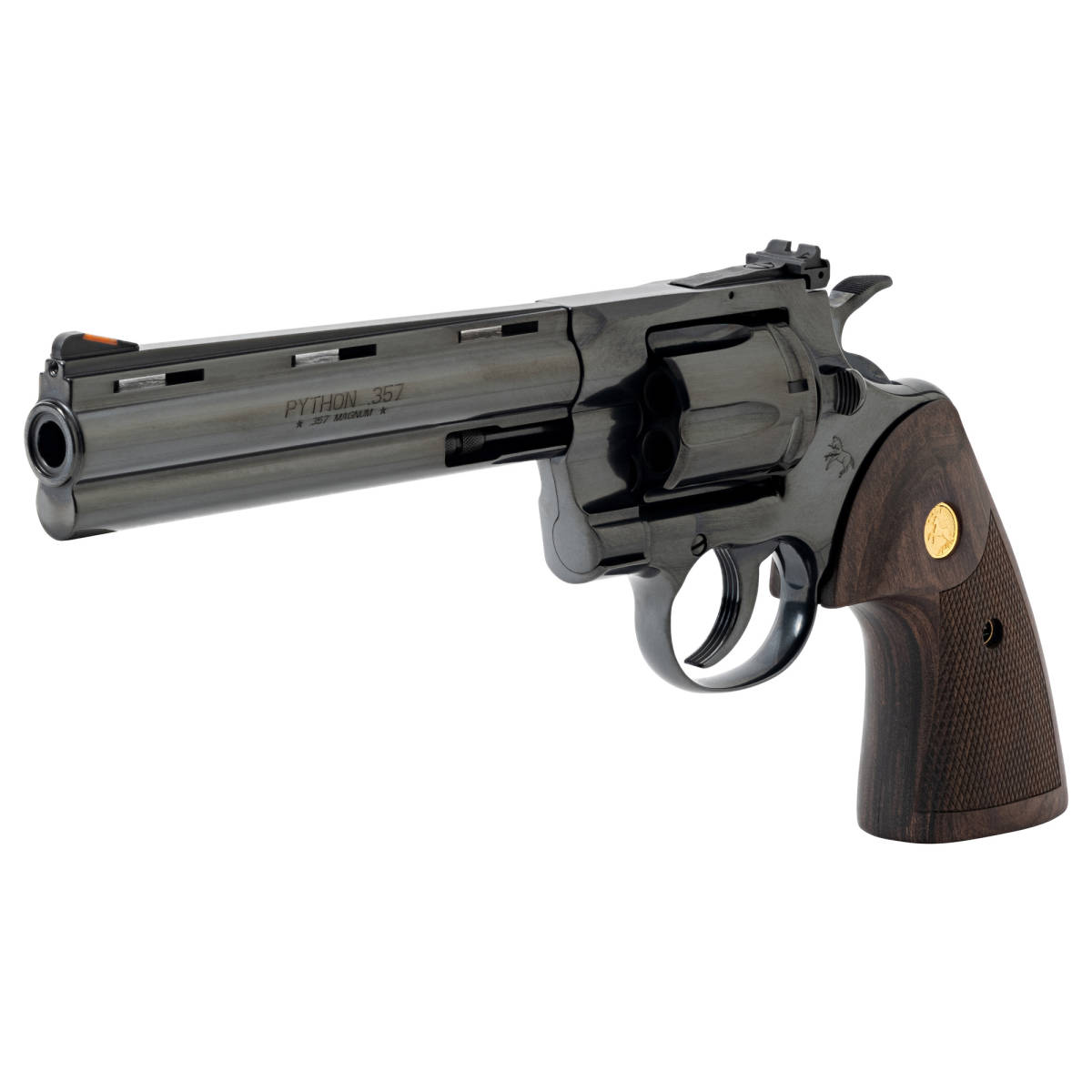 Colt Python Target 357 Mag/38 Spl 6rd Matte Blued Walnut Medallion...-img-4