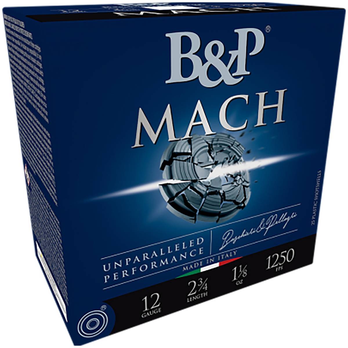 B&p Ammunition 12B18F85 Mach LV 12Gauge 2.75” 1 1/8oz 8.5Shot 25 Per...-img-1