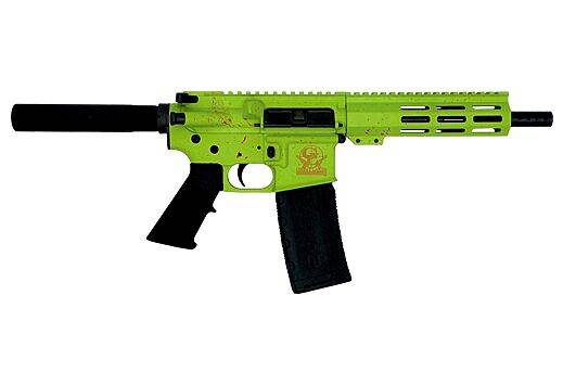 GLFA AR15 PISTOL .223 WYLDE 7.5” NITRIDE ZOMBIE SPLATTER-img-1