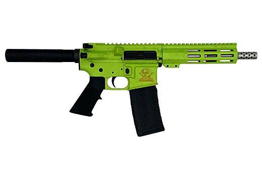 GLFA AR15 PISTOL .223 WYLDE 7.5” S/S BBL ZOMBIE SPLATTER-img-1